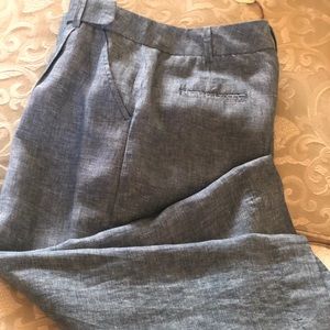 NWT WOMEN'S MAX STUDIO 100% LINEN PALAZZO PANT